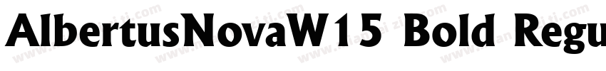 AlbertusNovaW15 Bold Regular字体转换
